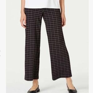 J.Jill Gray Wide Leg Cropped Pants